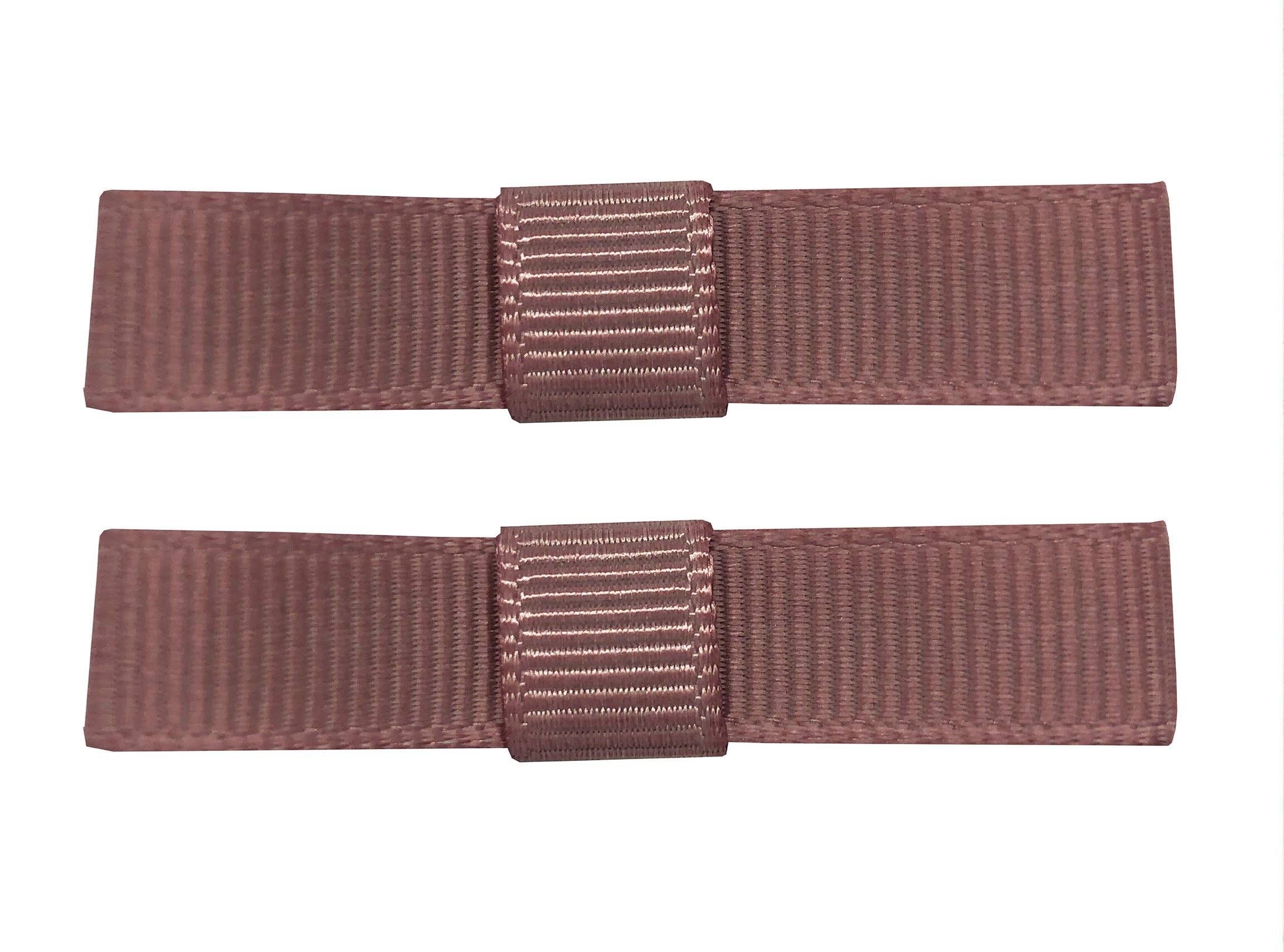 Molletta Charlotte con clip in rosa antico