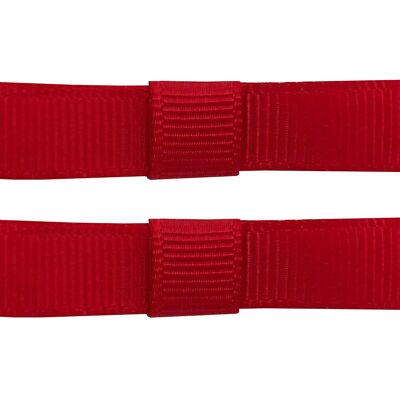 Barrette Charlotte con clip in rosso