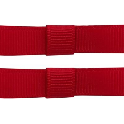 Barrette Charlotte with clip in red