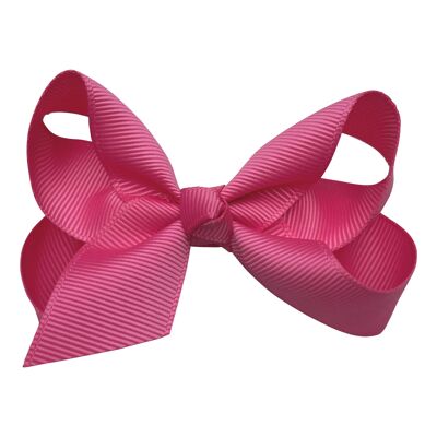 Maxima hair bow with clip in pink