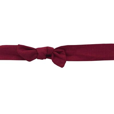 Hair band Colette in dark red