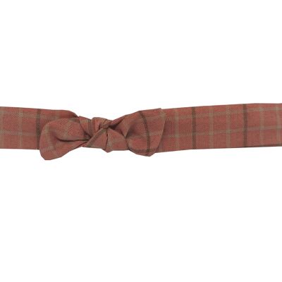 Hair band Colette in salmon check