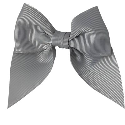 Chloé hair bow with clip in soft grey