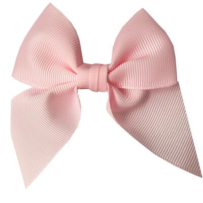 Chloé hair bow with clip in powder pink