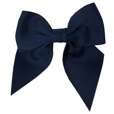 Chloé hair bow with clip in navy blue