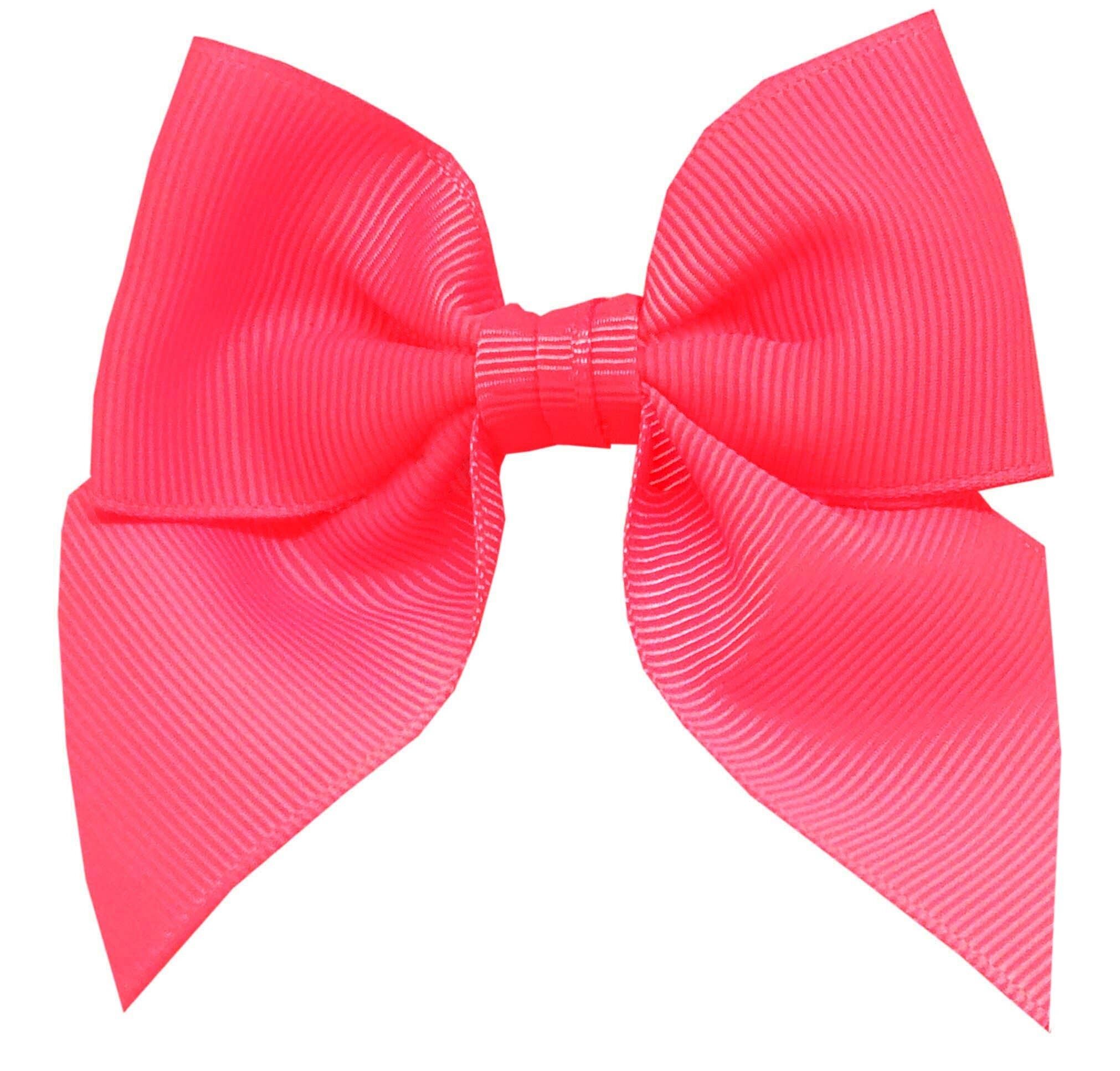 Chloé Haarschleife mit Clip in neon korall