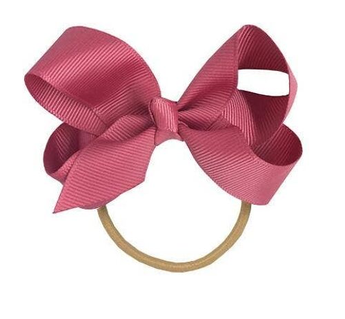 Fuchsia Hair Bow for Girls Dark Pink  Large 5 inch Grosgrain Ribbon  Boutique Bows – PoppyBows