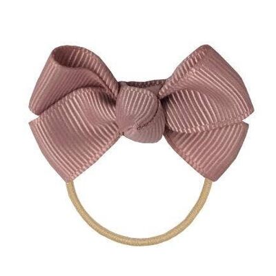 Estelle hair bow with elastic in antique pink