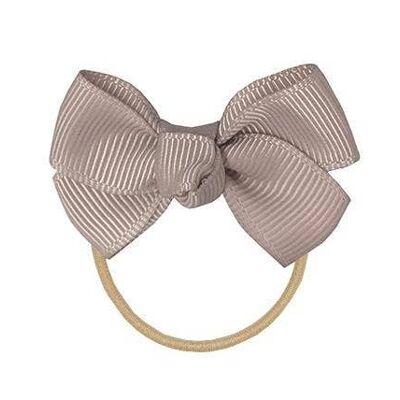Estelle hair bow with elastic band in vanilla