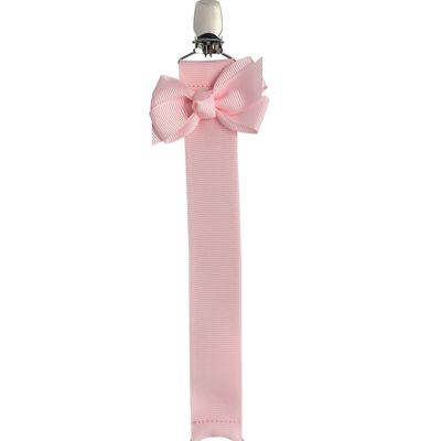 Dummy chain in powder pink with a bow