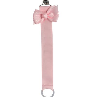 Dummy chain in powder pink with a bow