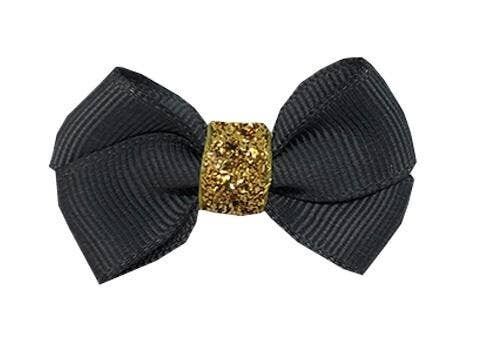 Estelle Étoile Haarschleife mit Clip gold und anthrazit