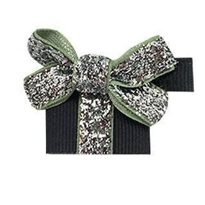 Cadeau Étoile hair bow with clip silver and anthracite