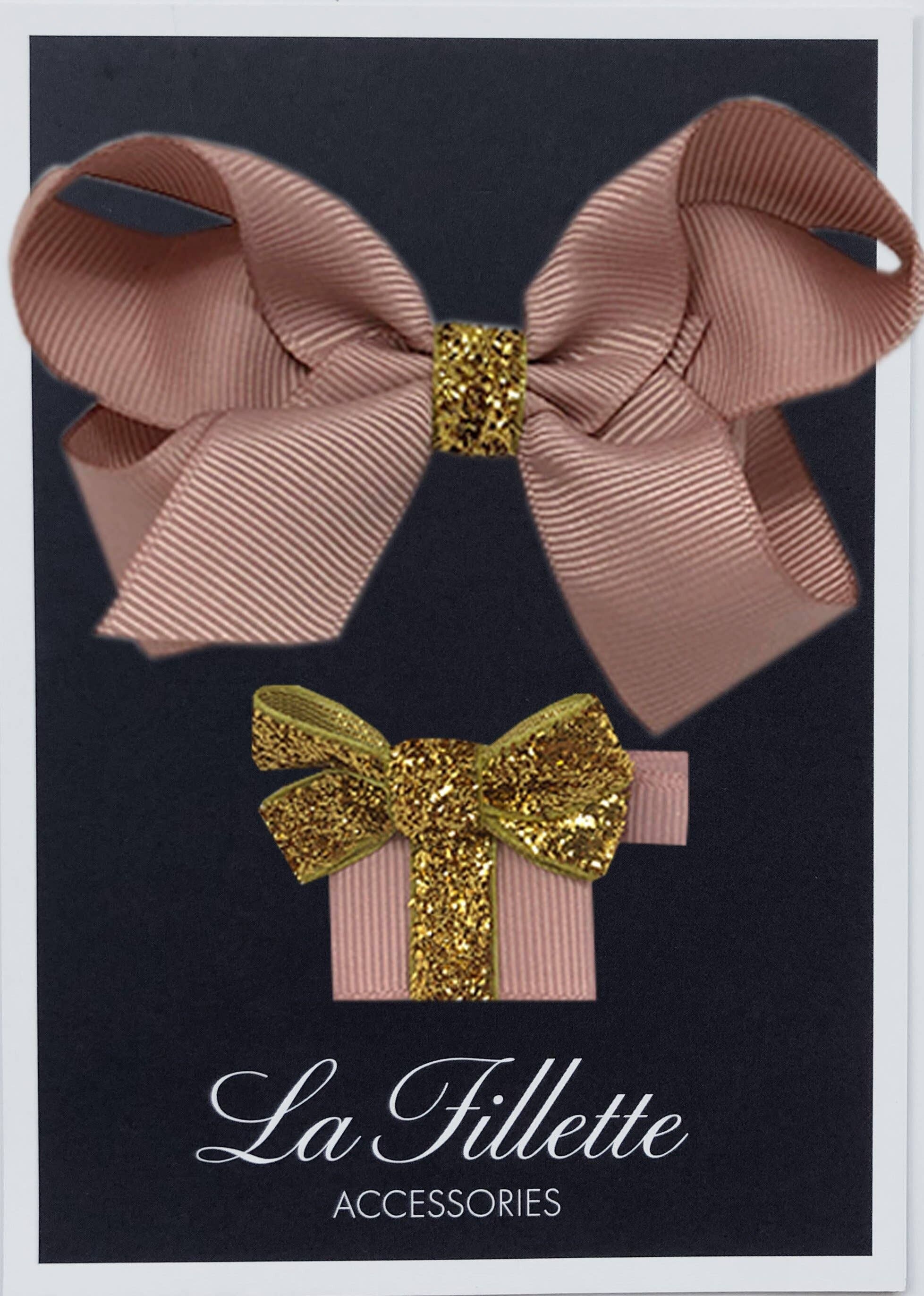Parure Maxima et cadeau con clip oro rosa antico