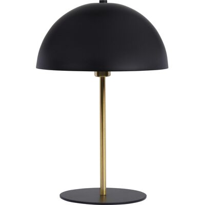 Lampe 26421ND Noir dore - abat jour Metal pieds Metal