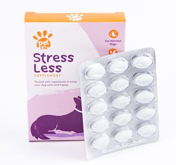 Produit calmant naturel anti-stress pour chats et chiens qui aide à soulager l'anxiété et le stress. 1