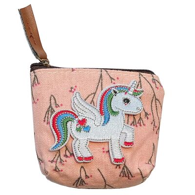 Cartera Parche Unicornio Bordado