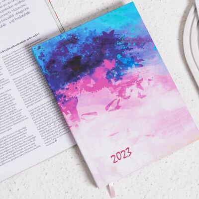Sunrise Goddess Handmande Hardcover 2023 Daily Diary mit strapazierfähiger Bindung