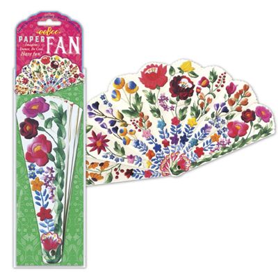 eeBoo - Paper fan - flowers