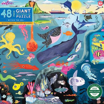 eeBoo - Giant Puzzle 48 pcs - Within the Sea
