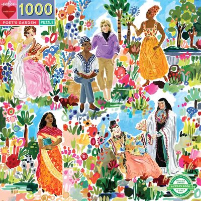 eeBoo - Puzzle 1000 pcs - Poet's Garden