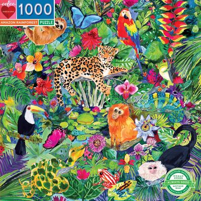 eeBoo - Puzzle 1000 pcs - Amazon Rainforest