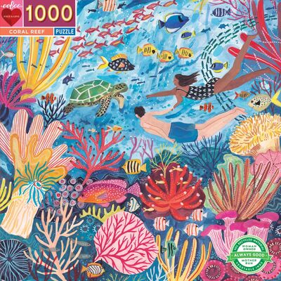 eeBoo - Puzzle 1000 pcs - Coral Reef