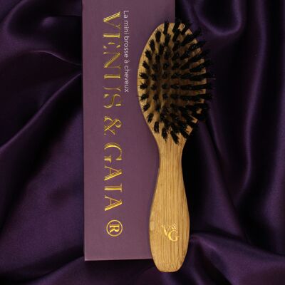 Mini boar bristle brush