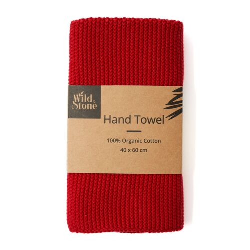 Hand Towels - 100% Organic Cotton (Berry)
