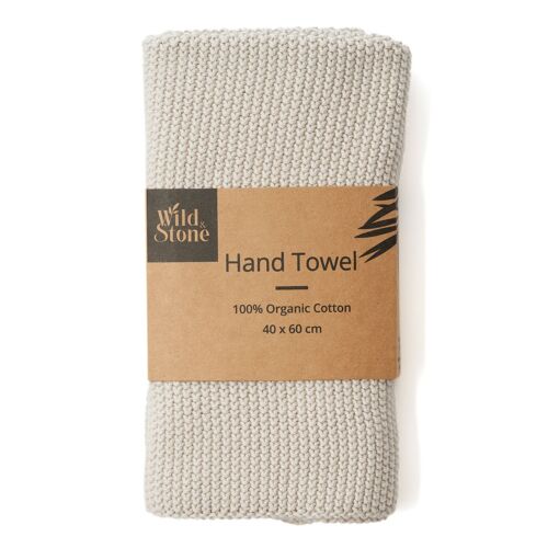 Hand Towels - 100% Organic Cotton (Beach Sand)