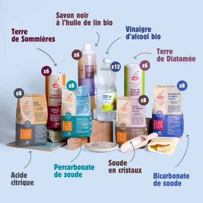 Percarbonate de soude 2.5kg Sac kraft - Boutique Au savon de Marseille