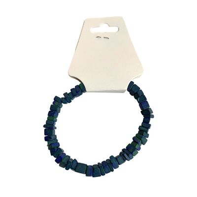Gemstone Chip Stretch Bracelet Azurite