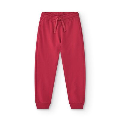 Boy's red tracksuit bottoms PAFELO