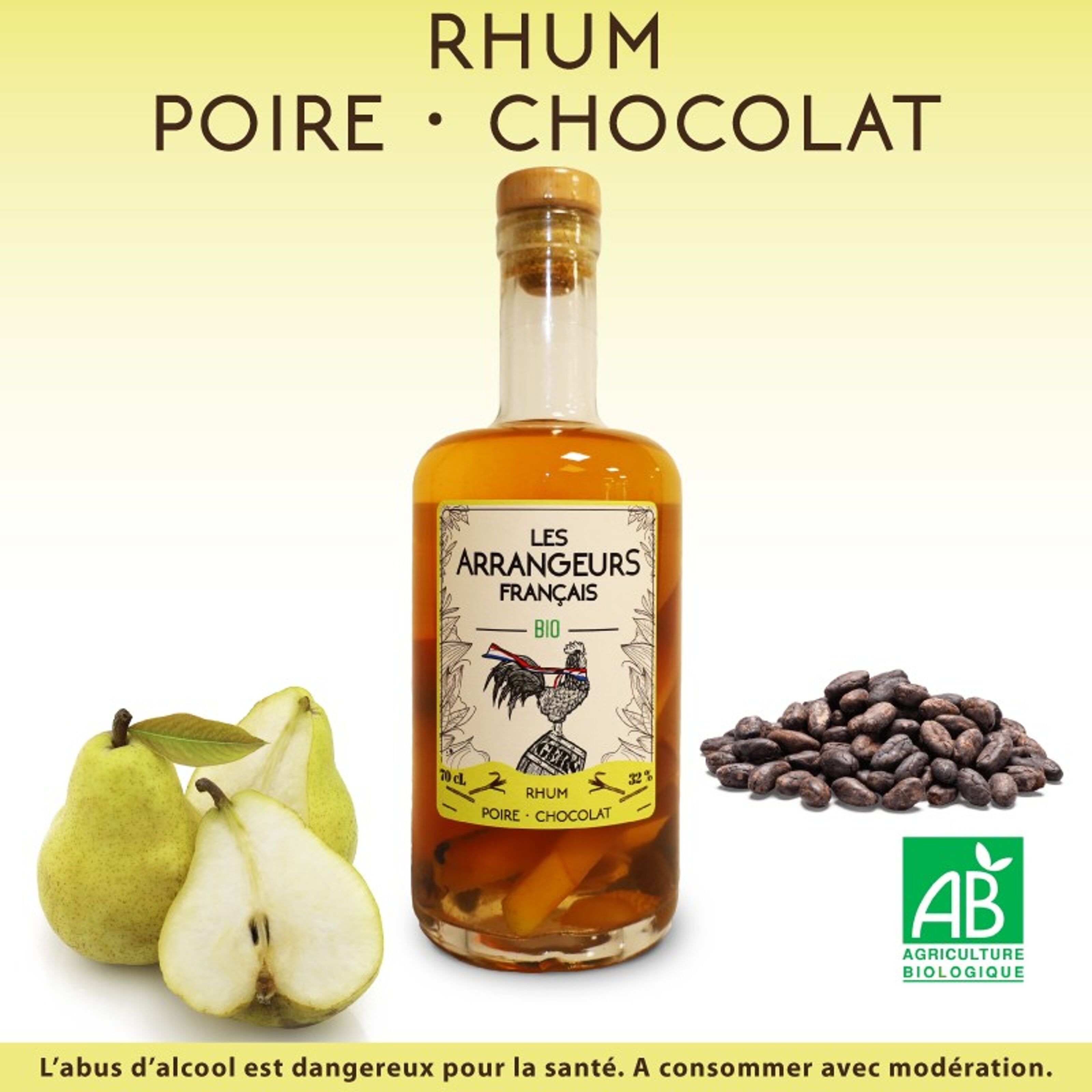 achat de Alchimiste Poire Chocolat liqueur de Rhum Arrangé 70 cl