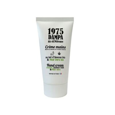 Crema de manos con leche de burra y aloe vera orgánico - 75ml