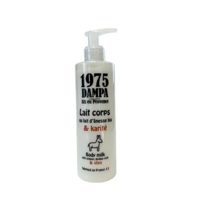Loción corporal con leche de burra orgánica y manteca de karité - 250 ml