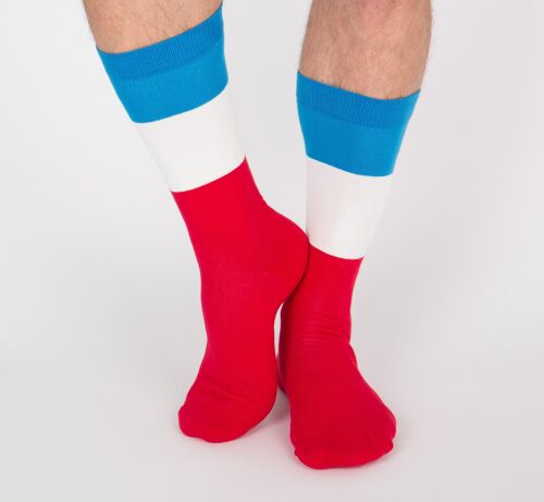 Chaussettes Bleu, Blanc, Rouge - Sacré français