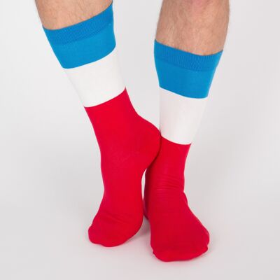 Chaussettes Bleu, Blanc, Rouge - Sacré français
