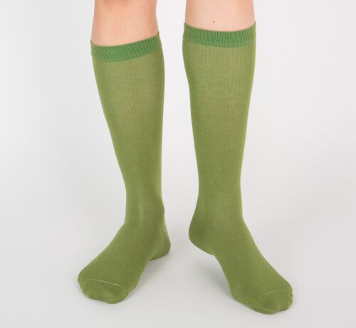 Chaussettes De Ville unie - Vert olive