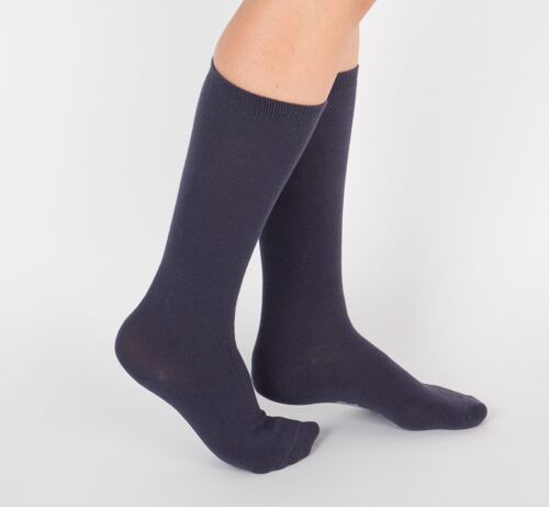 Chaussettes De Ville unie - Bleu marine