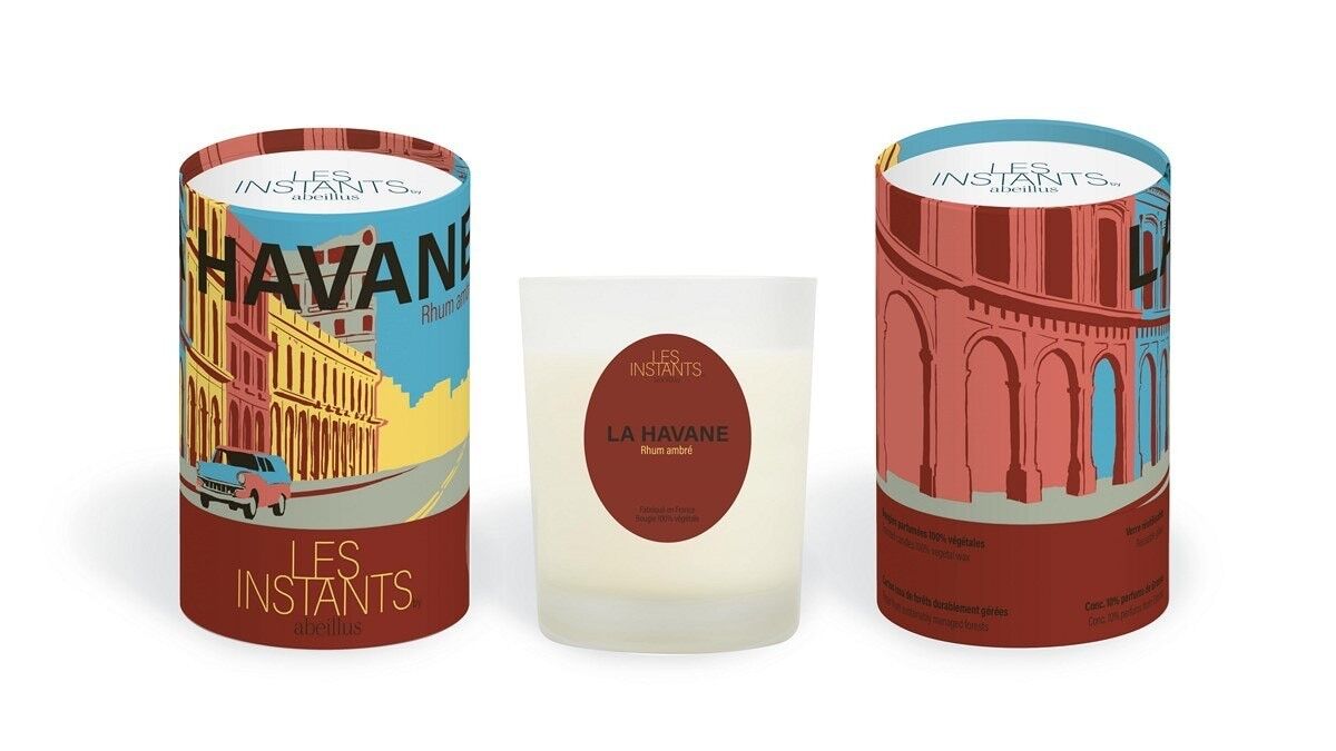 Candela profumata - Moments - Havana - Rum ambrato - 45h - 180g