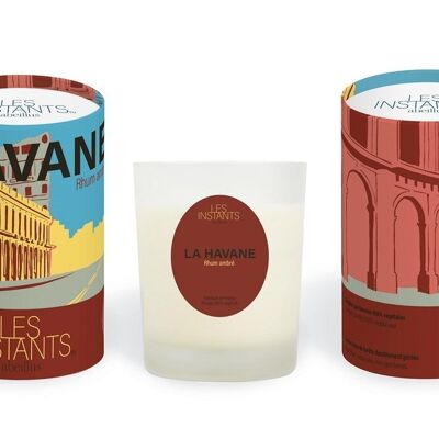 Vela perfumada - Moments - Havana - Ron ámbar - 45h - 180g