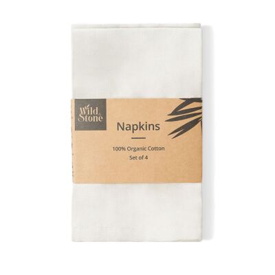 Organic Cotton Napkins - Set of 4 - Beach Sand