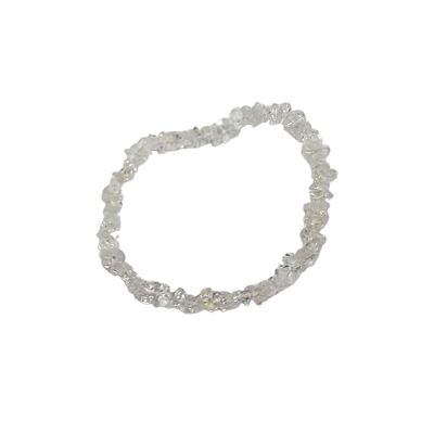 Gemstone Chip Stretch Bracelet Clear Quartz