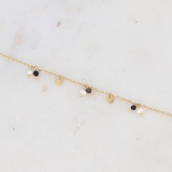 Bracelet Maryse - agate noire 4
