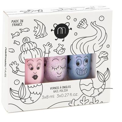 Nailmatic Polish  Mermaid set of 3 (Bella/Elliot/Merlin)