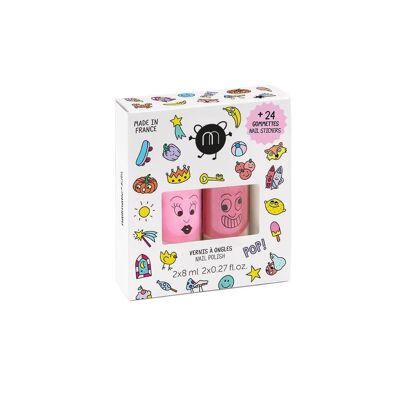 Nailmatic POP 2 Pack with Stickers (Dolly & Kitty)