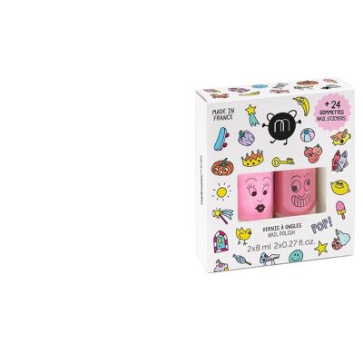 Nailmatic POP 2 Pack with Stickers (Dolly & Kitty)
