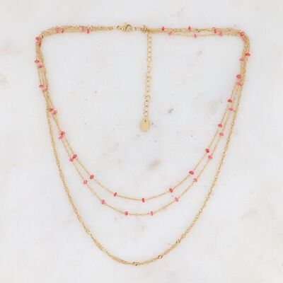 Frédérique necklace - golden raspberry