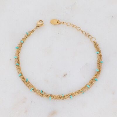 Frederique bracelet - turquoise gold